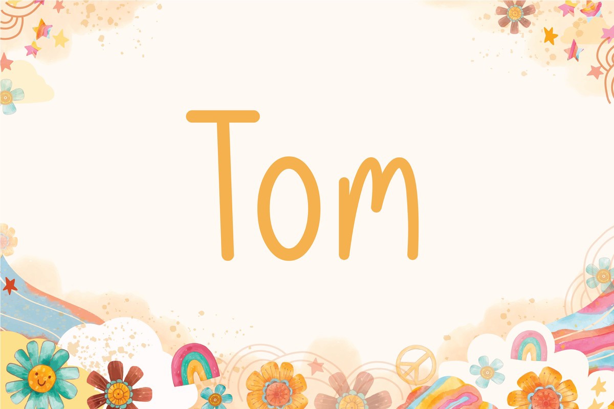 Beispiel einer Tom-Schriftart