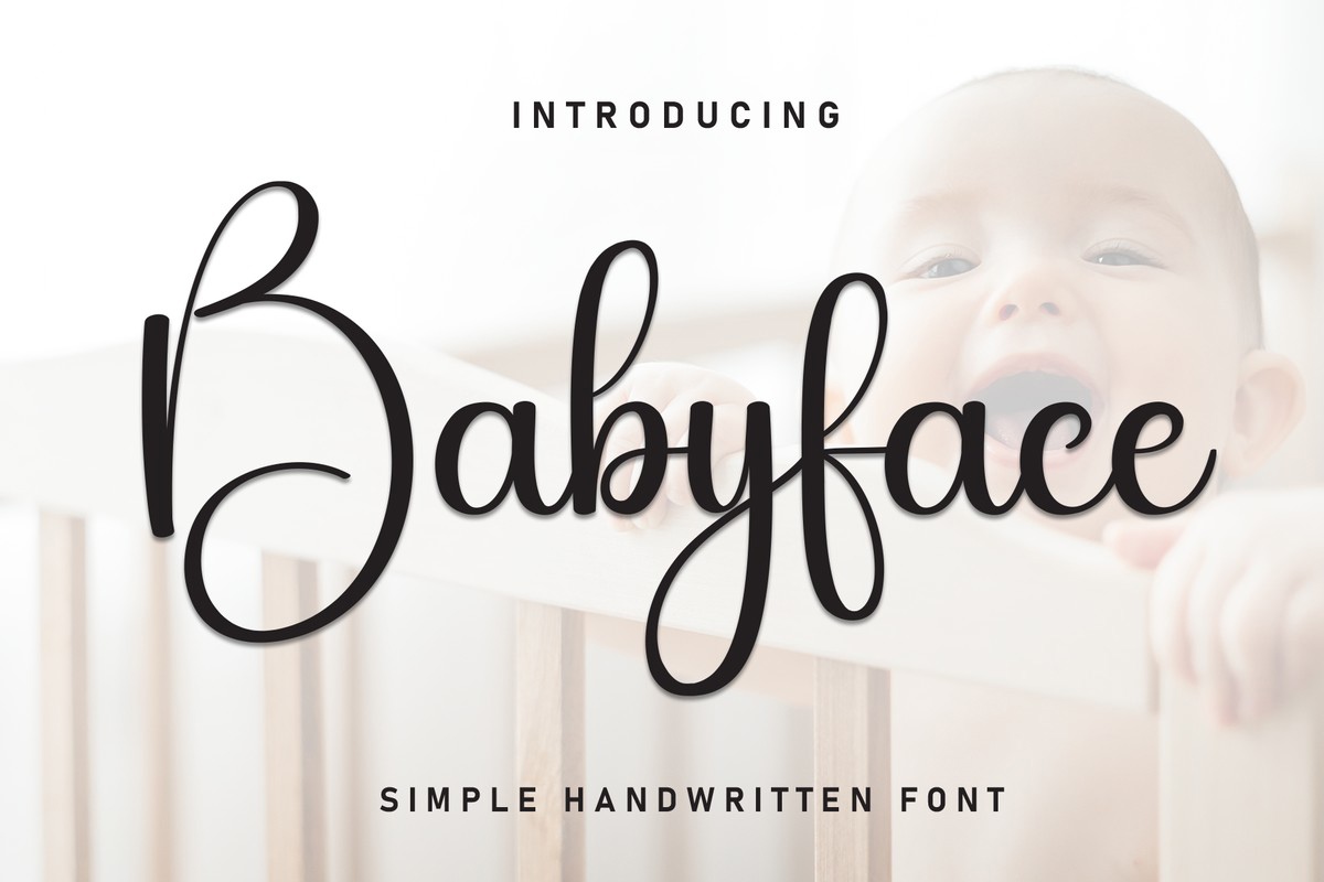 Beispiel einer Babyface-Schriftart