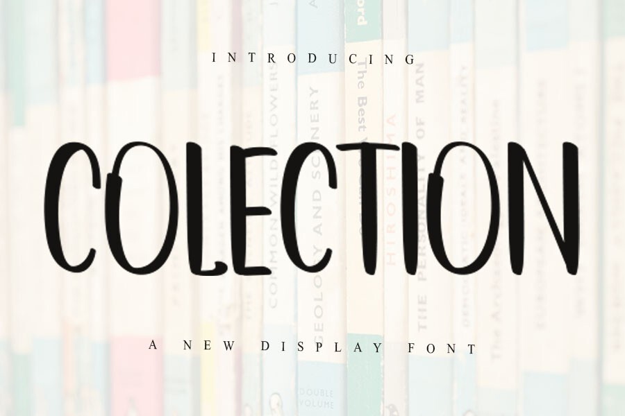 Beispiel einer Colection Regular-Schriftart