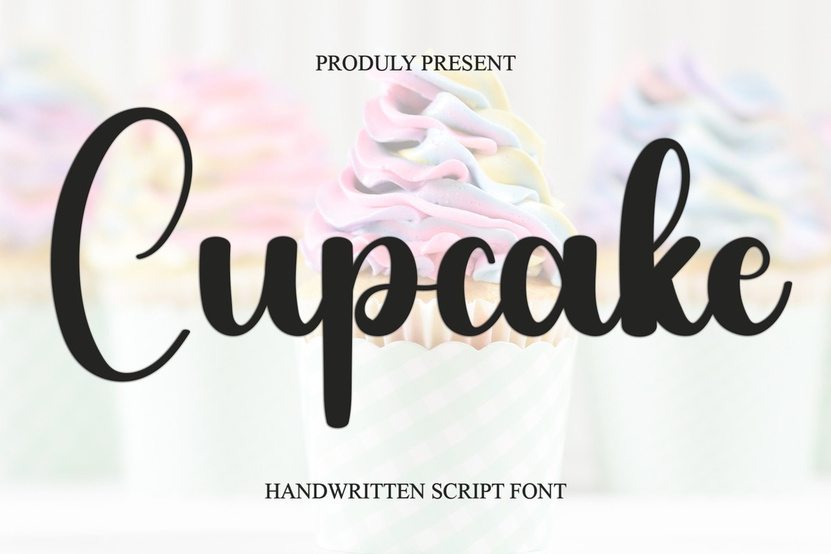 Beispiel einer Cupcake Regular-Schriftart