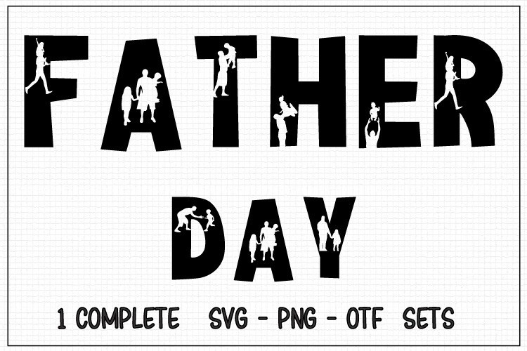 Beispiel einer Father Day-Schriftart