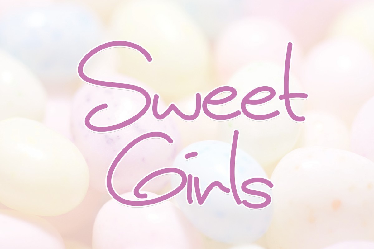 Beispiel einer Sweet Girls-Schriftart