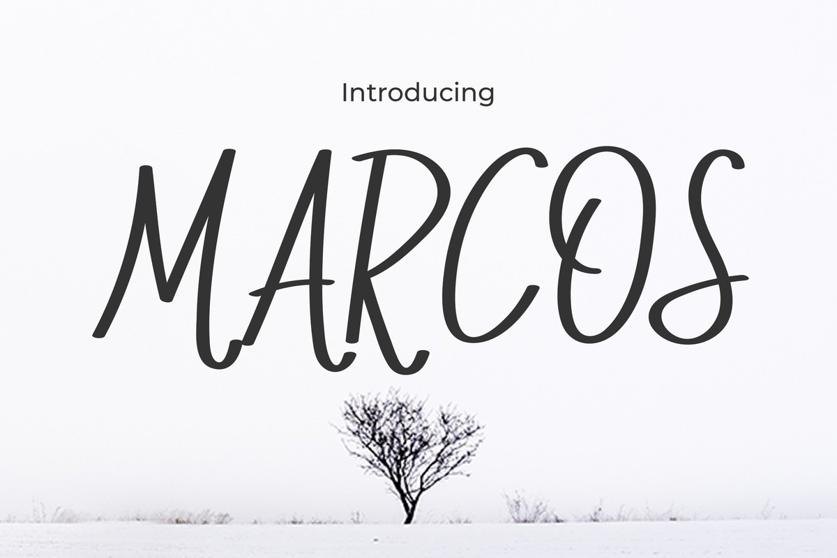 Beispiel einer Marcos-Schriftart