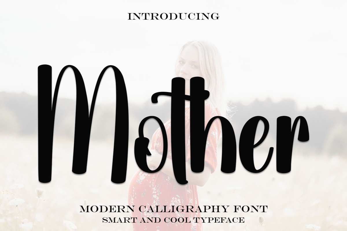 Beispiel einer Mother-Schriftart