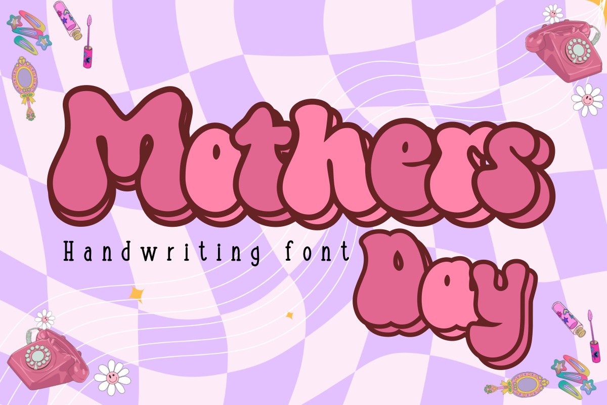 Beispiel einer Mothers Day-Schriftart