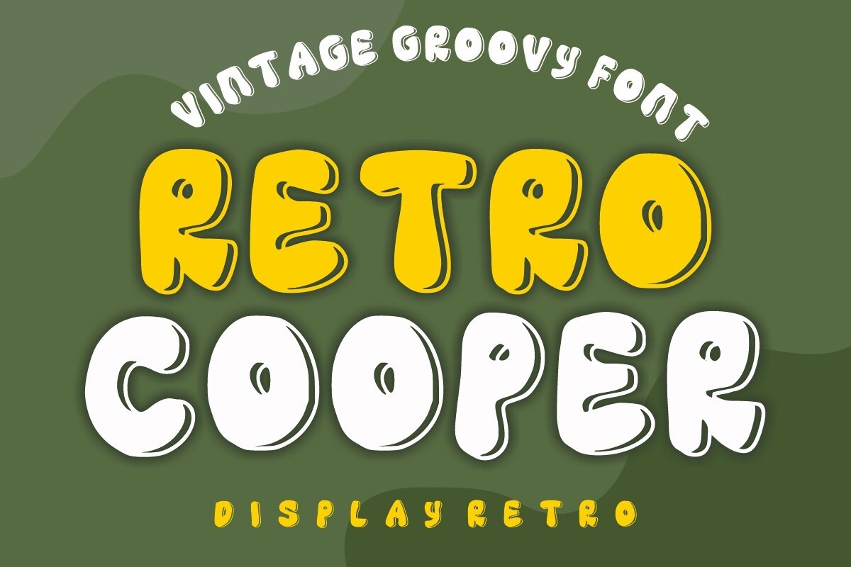 Beispiel einer Retro Cooper Regular-Schriftart