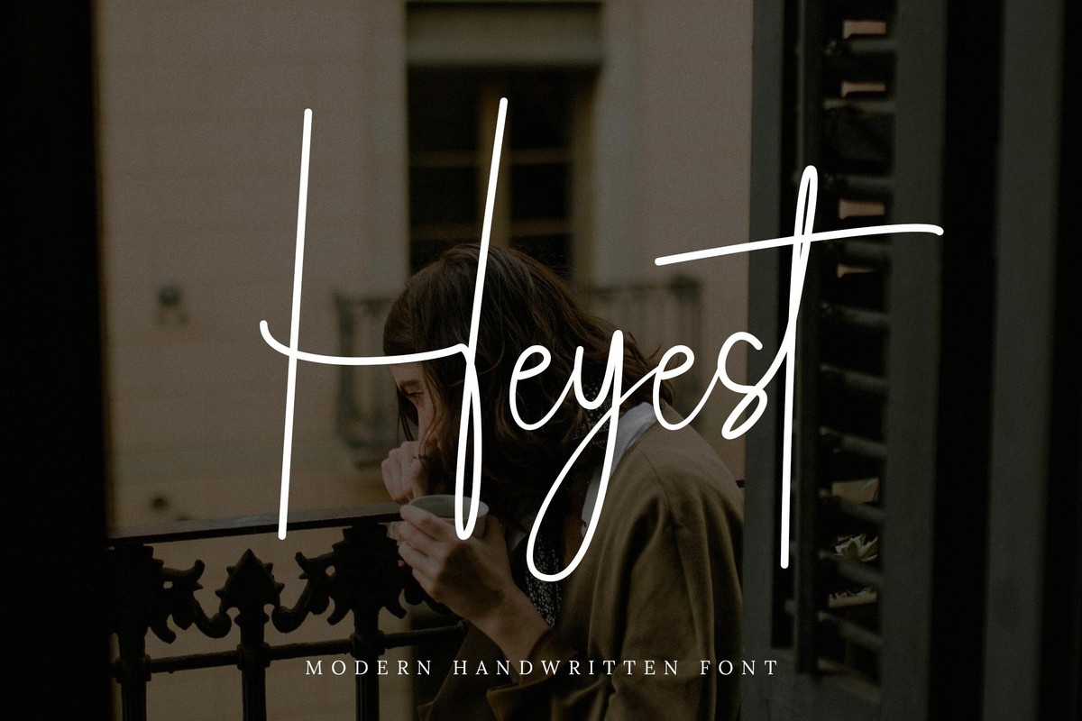 Beispiel einer Heyest-Schriftart