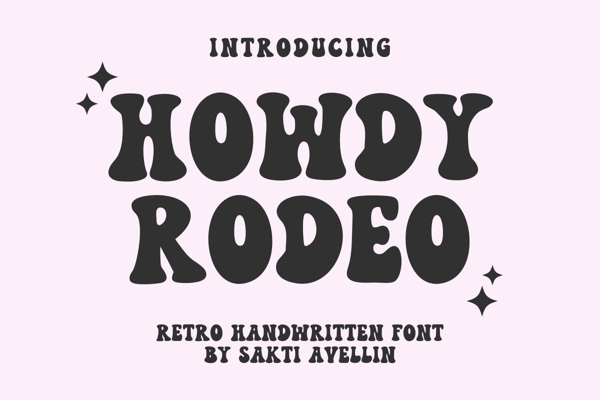 Beispiel einer Howdy Rodeo-Schriftart