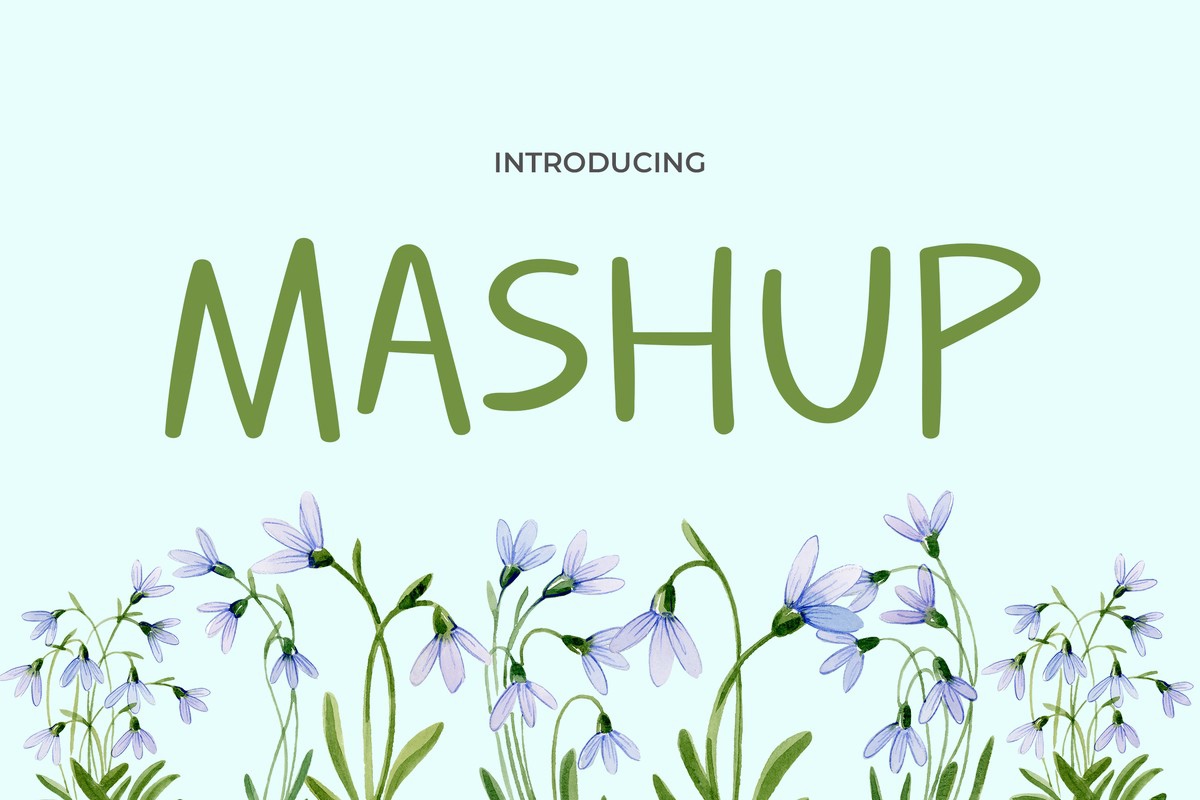 Beispiel einer Mashup-Schriftart