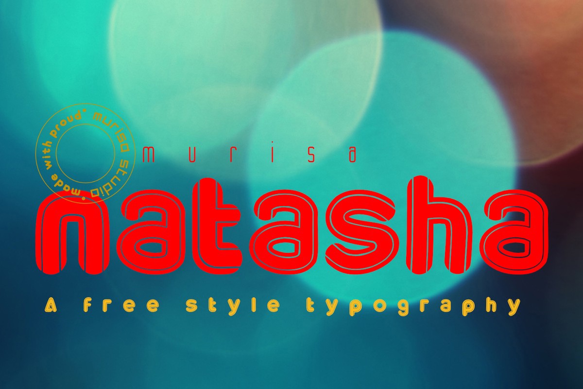 Beispiel einer Murisa Natasha-Schriftart