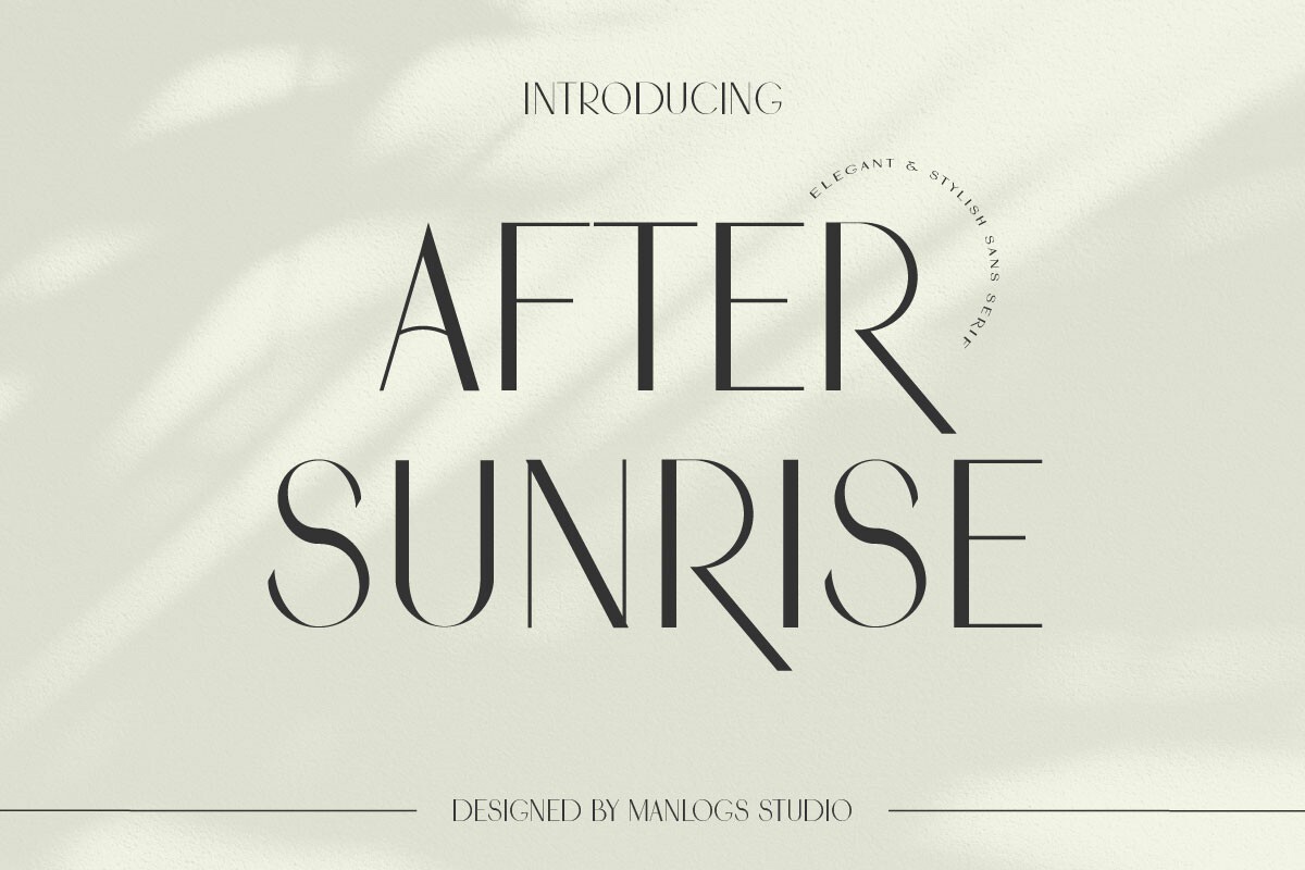 Beispiel einer After Sunrise Regular-Schriftart