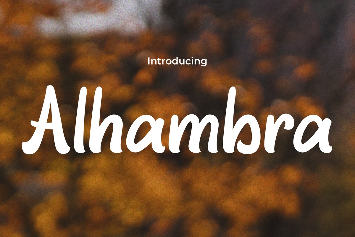 Beispiel einer Alhambra-Schriftart