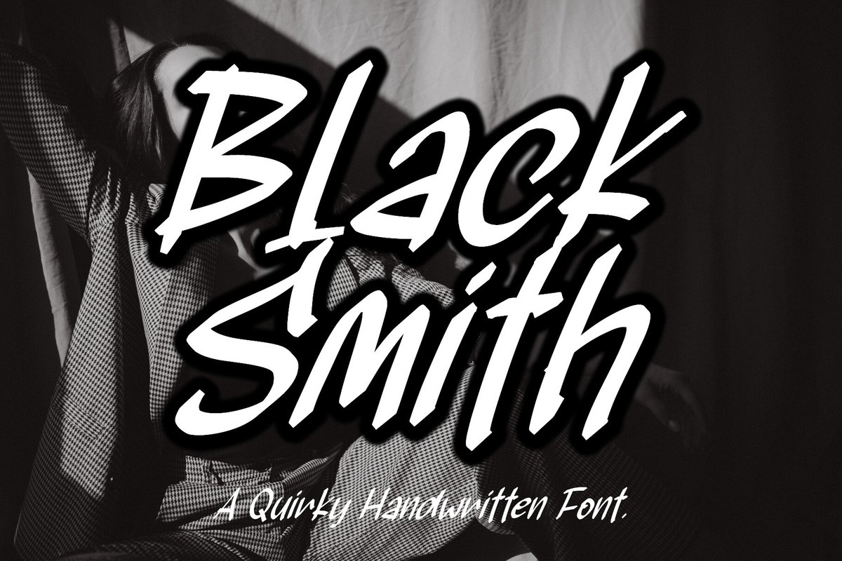 Beispiel einer Black Smith-Schriftart