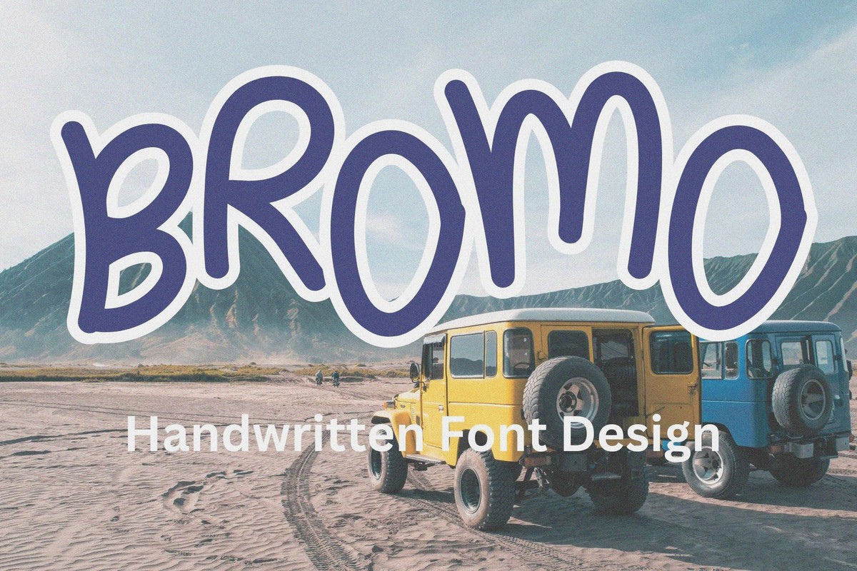 Beispiel einer Bromo-Schriftart