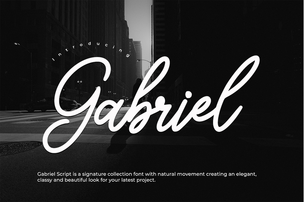 Beispiel einer Gabriel-Schriftart