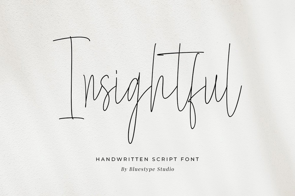 Beispiel einer Insightful Regular-Schriftart