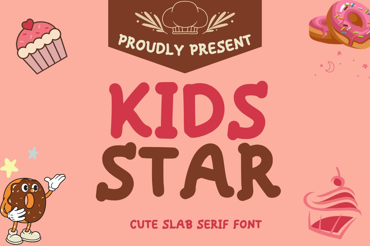 Beispiel einer Kids Star-Schriftart