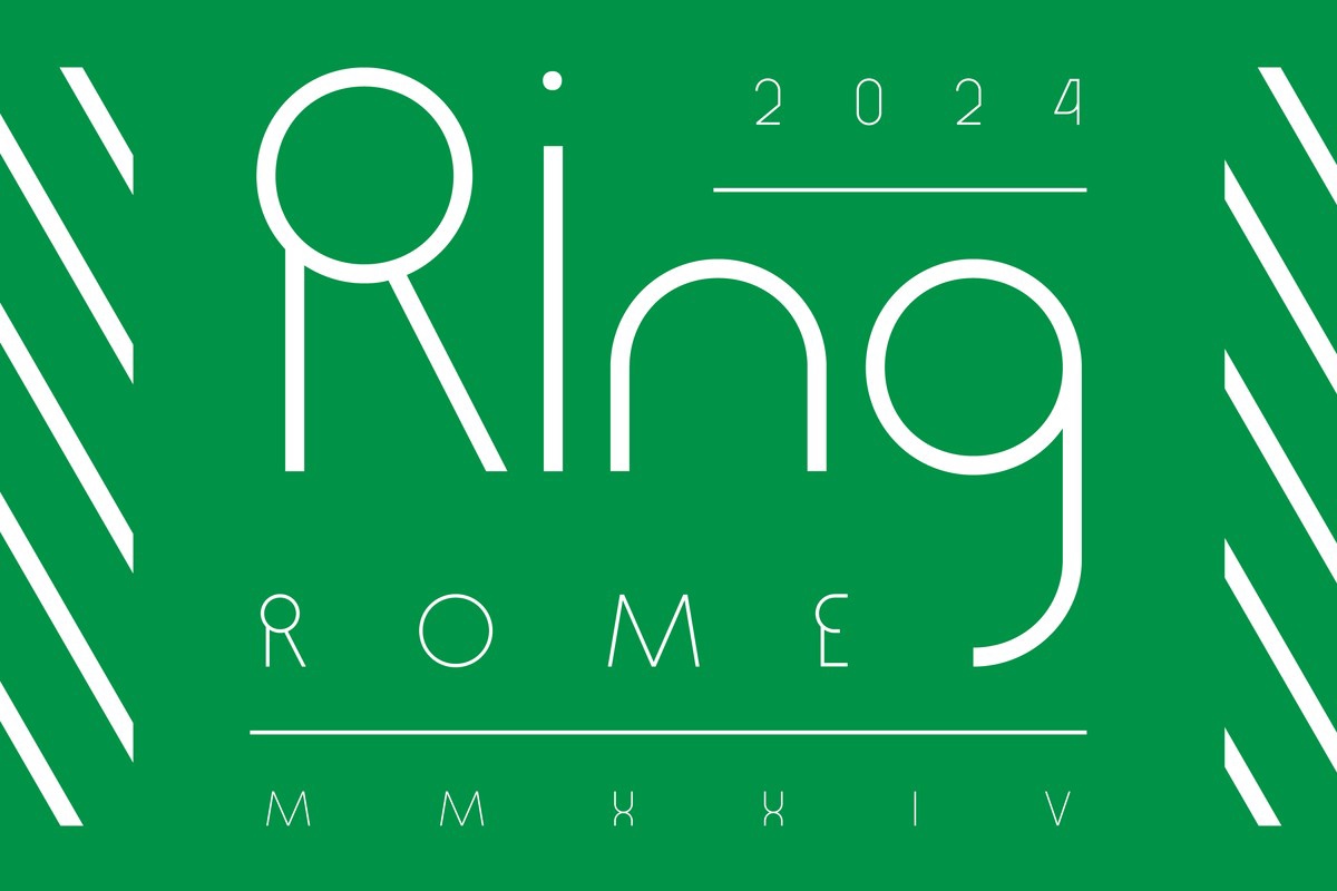 Beispiel einer Ring Rome Light-Schriftart