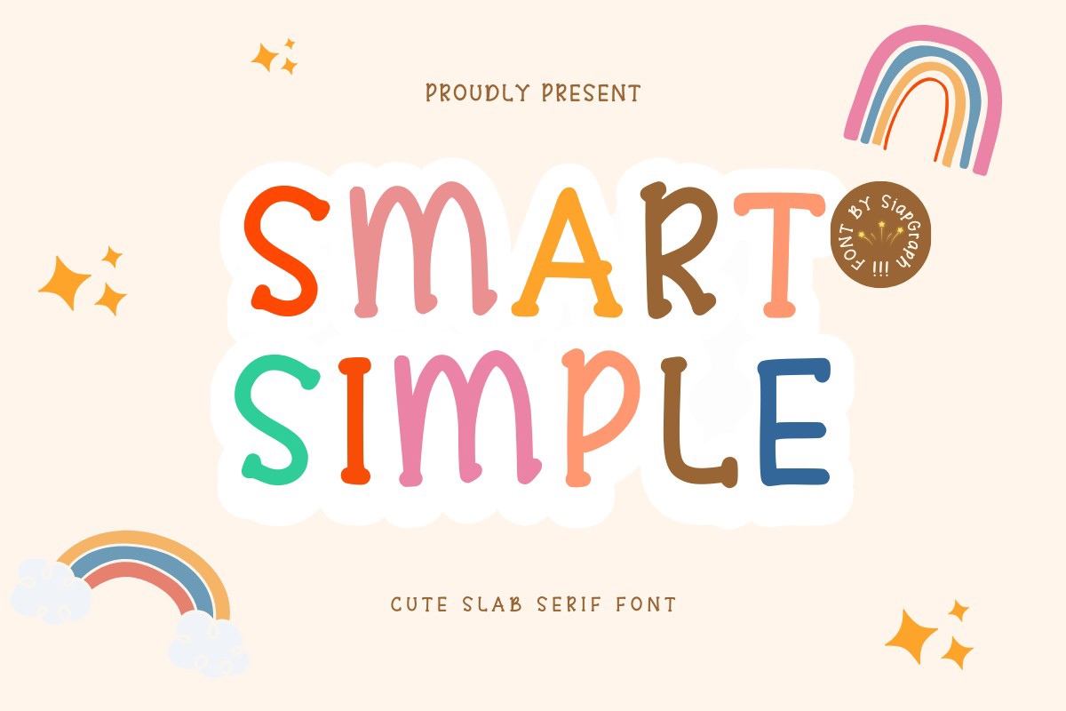 Beispiel einer Smart Simple-Schriftart