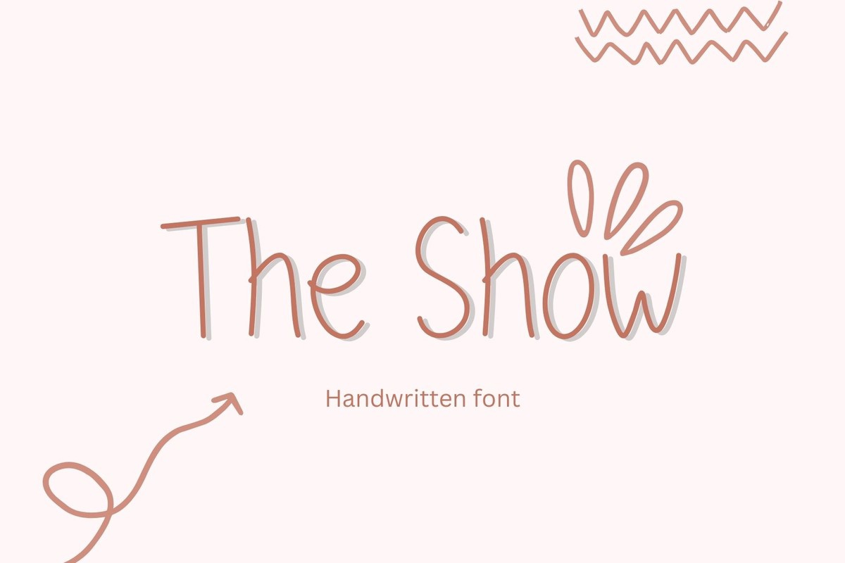 Beispiel einer The Show-Schriftart