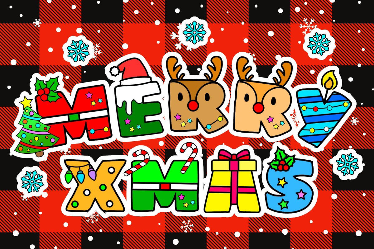 Beispiel einer Merry Xmas Regular-Schriftart