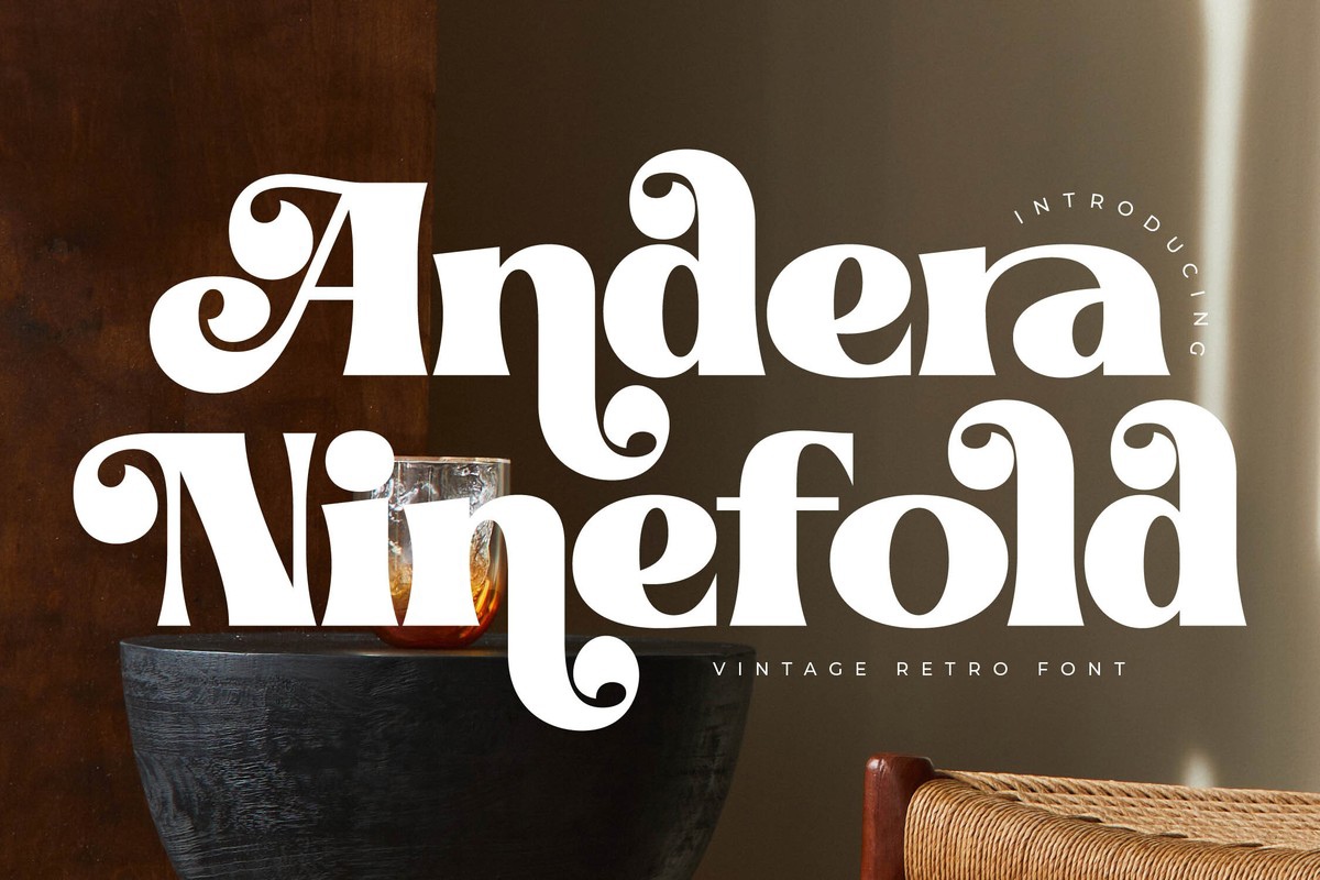 Beispiel einer Andera Ninefold-Schriftart