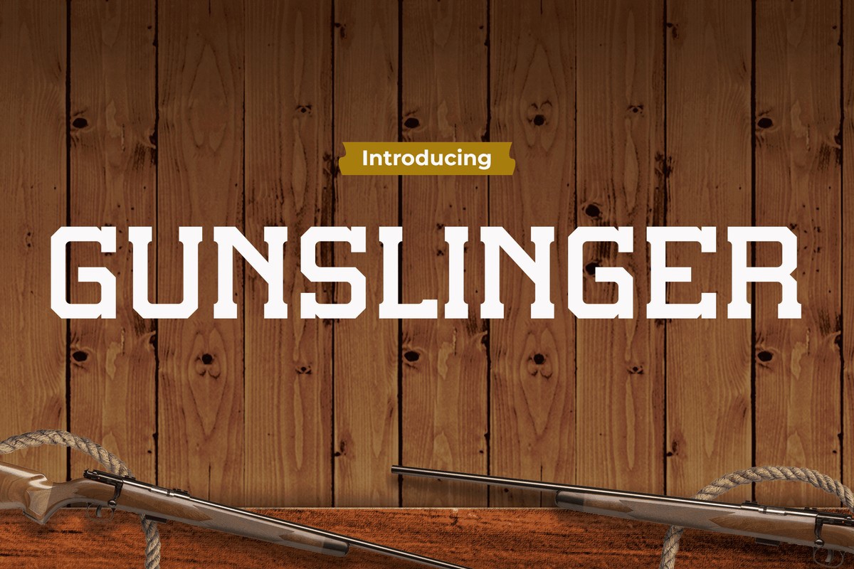 Beispiel einer Gunslinger-Schriftart