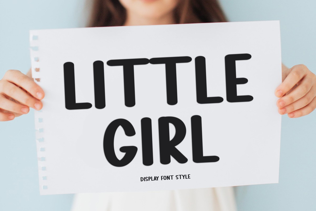 Beispiel einer Little Girl-Schriftart