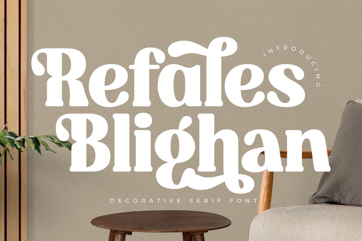 Beispiel einer Refales Blighan-Schriftart