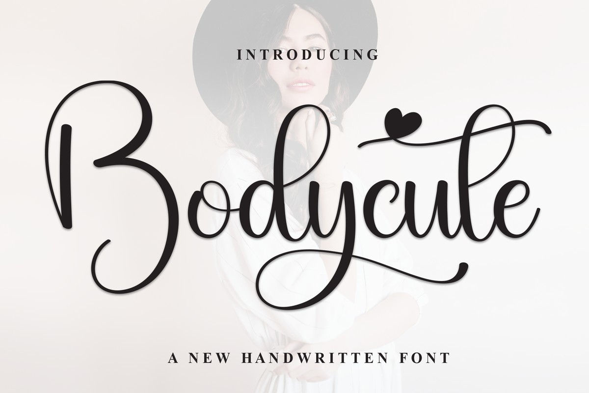 Beispiel einer Bodycute Regular-Schriftart