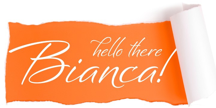 Beispiel einer Bianca Regular-Schriftart