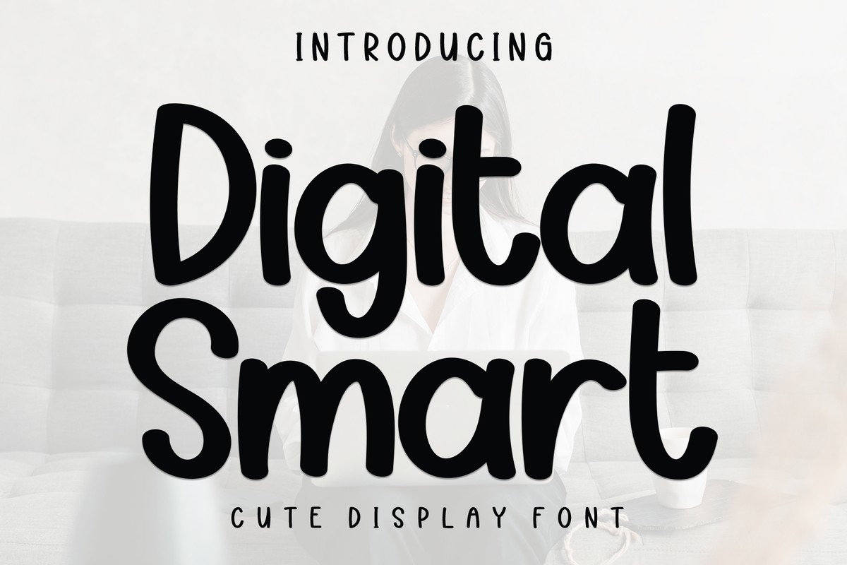 Beispiel einer Digital Smart Regular-Schriftart