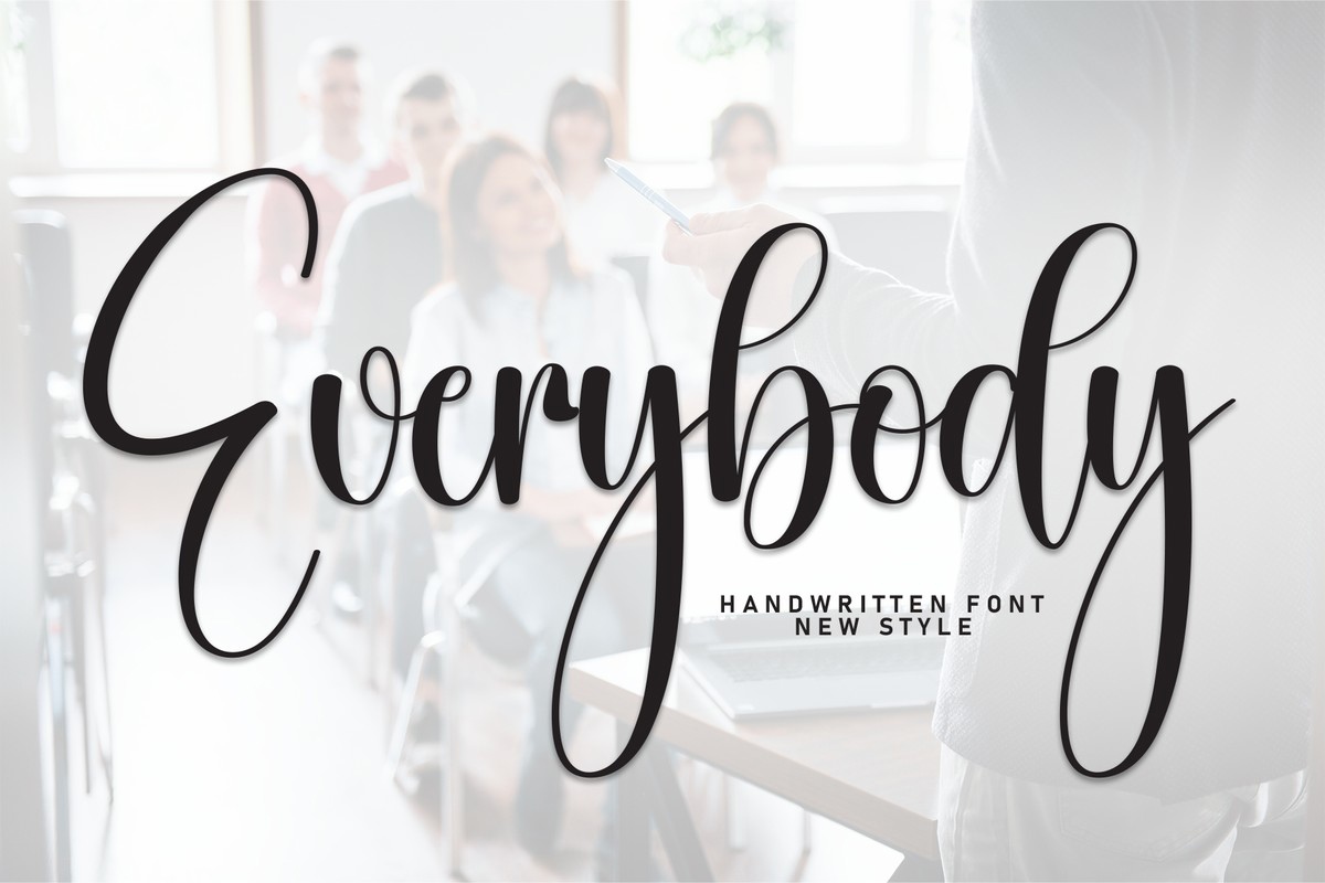 Beispiel einer Everybody-Schriftart