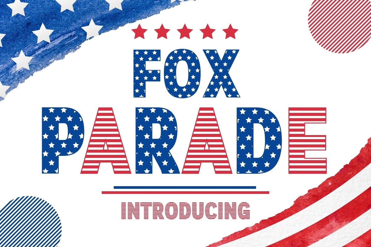 Beispiel einer Fox Parade-Schriftart