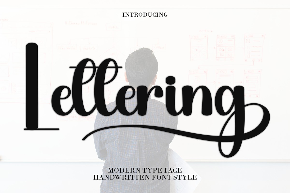 Beispiel einer Lettering-Schriftart