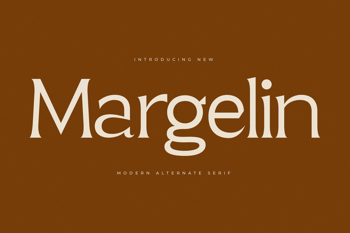 Beispiel einer Margelin-Schriftart