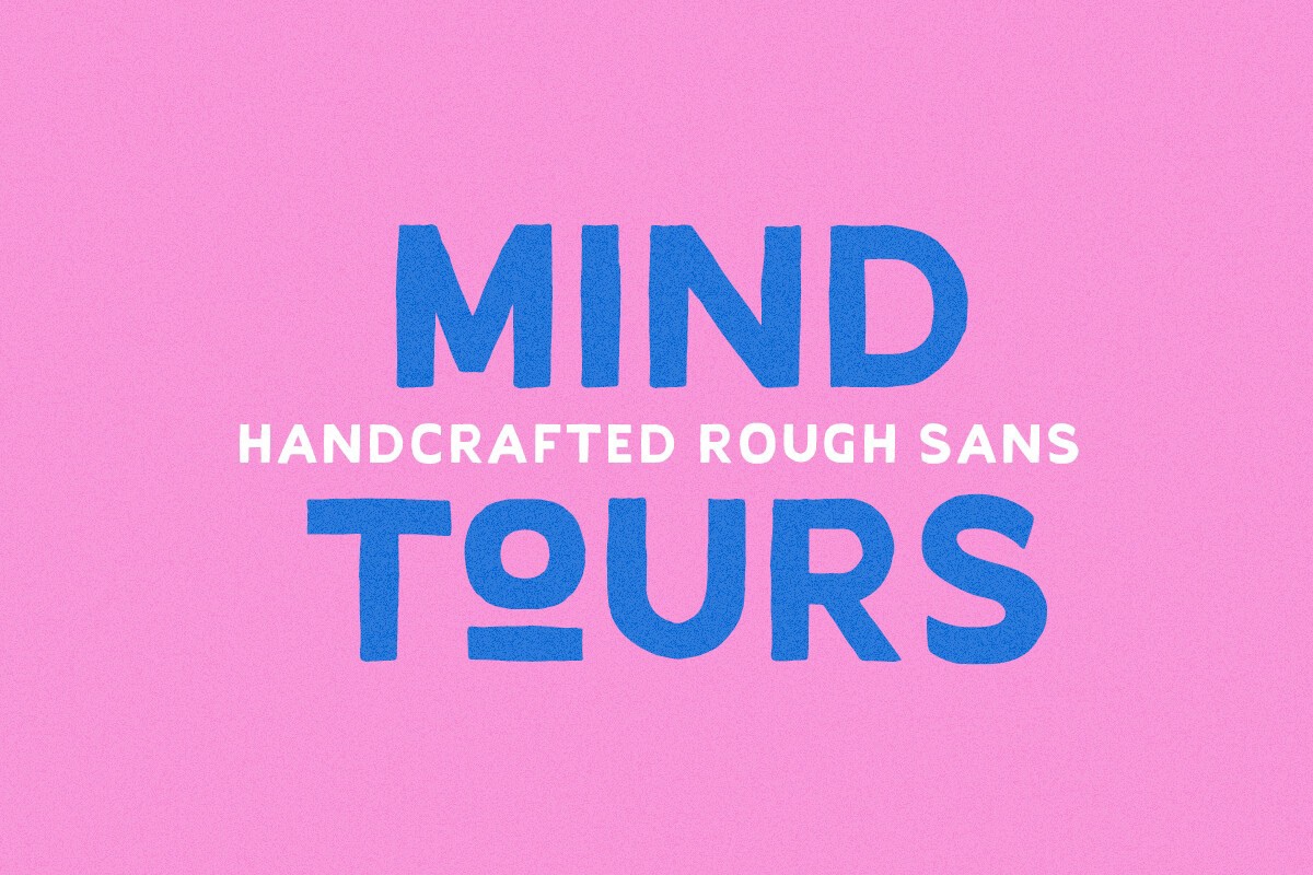 Beispiel einer Mind Tours Regular-Schriftart