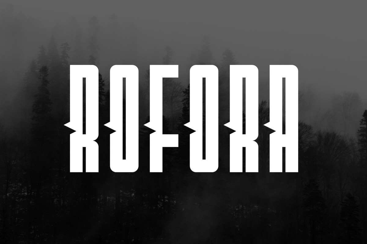 Beispiel einer Rofora-Schriftart