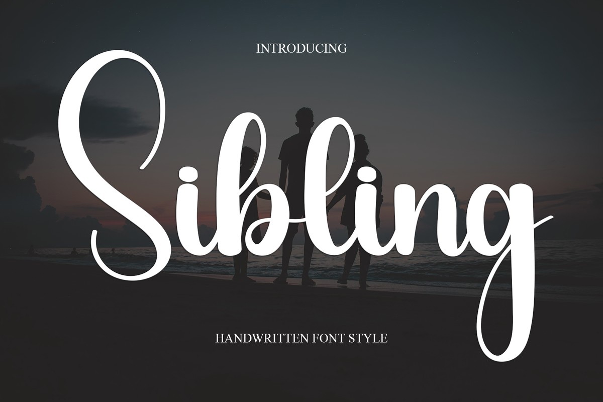 Beispiel einer Sibling-Schriftart