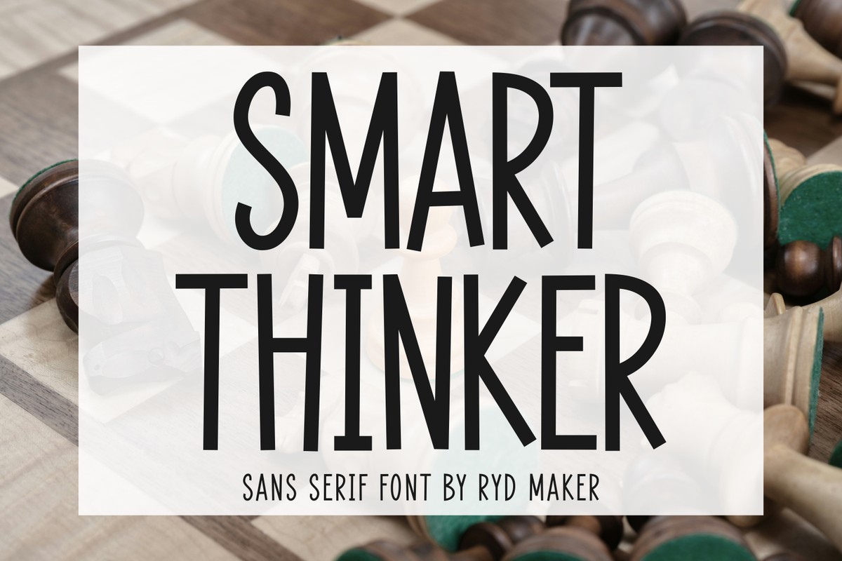 Beispiel einer Smart Thinker Regular-Schriftart