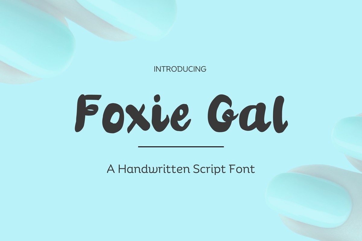 Beispiel einer Foxie Gal-Schriftart