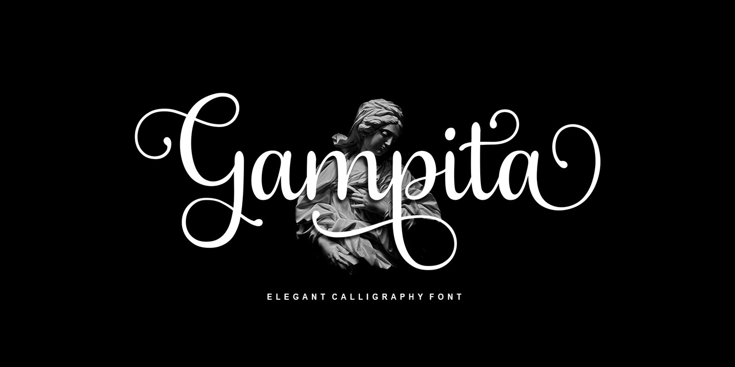 Beispiel einer Gampita-Schriftart