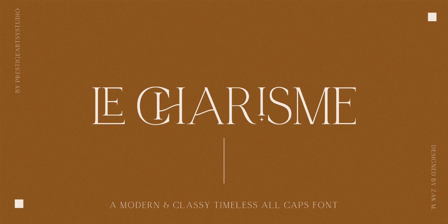 Beispiel einer Le Charisme Regular-Schriftart