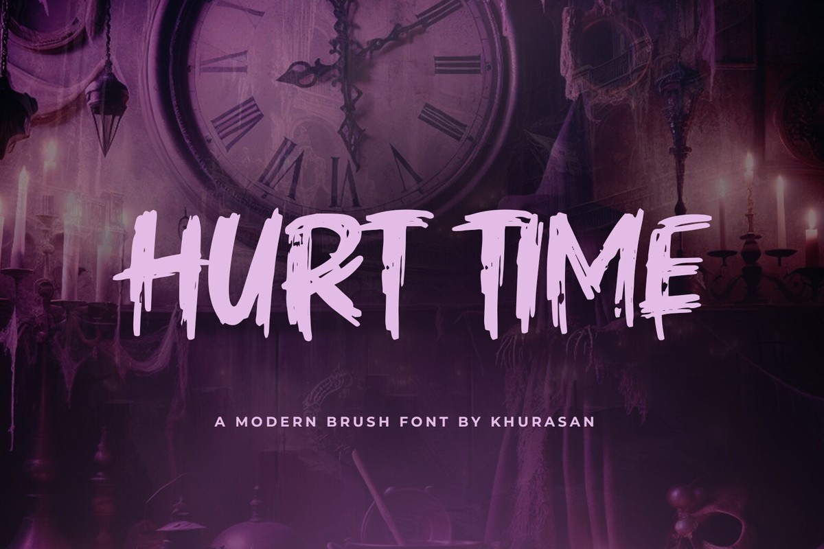 Beispiel einer Hurt Time-Schriftart