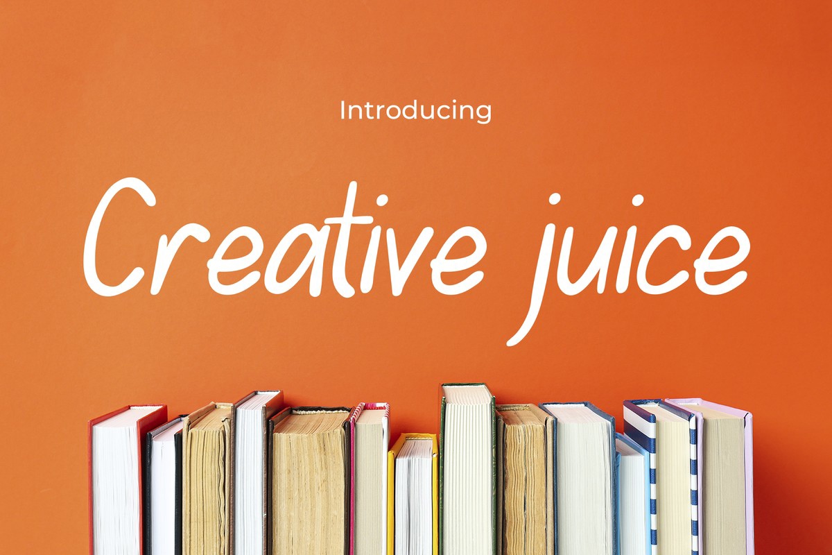 Beispiel einer Creative Juice-Schriftart