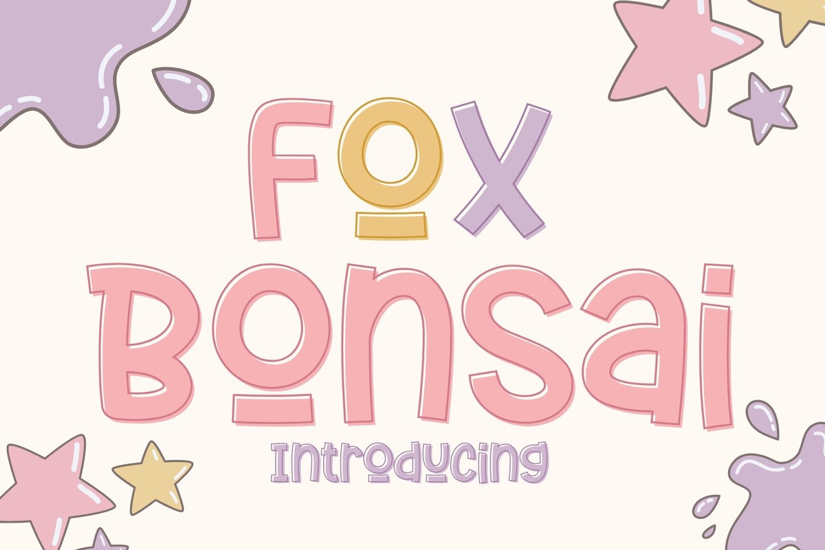 Beispiel einer Fox Bonsai Regular-Schriftart