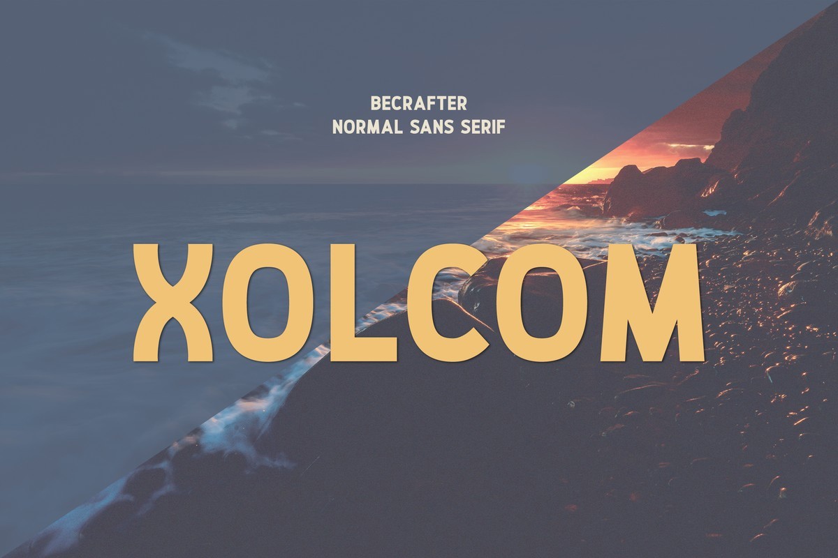 Beispiel einer Xolcom-Schriftart