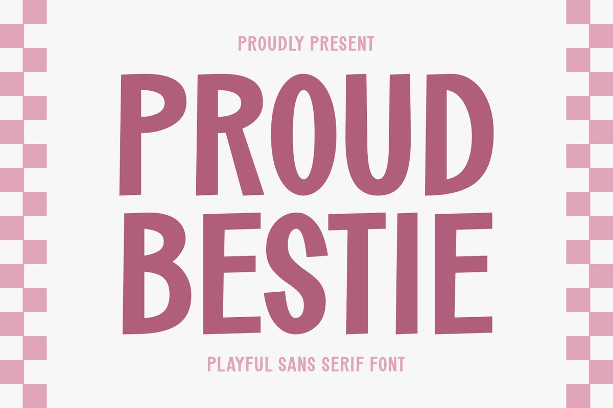 Beispiel einer Proud Bestie Regular-Schriftart