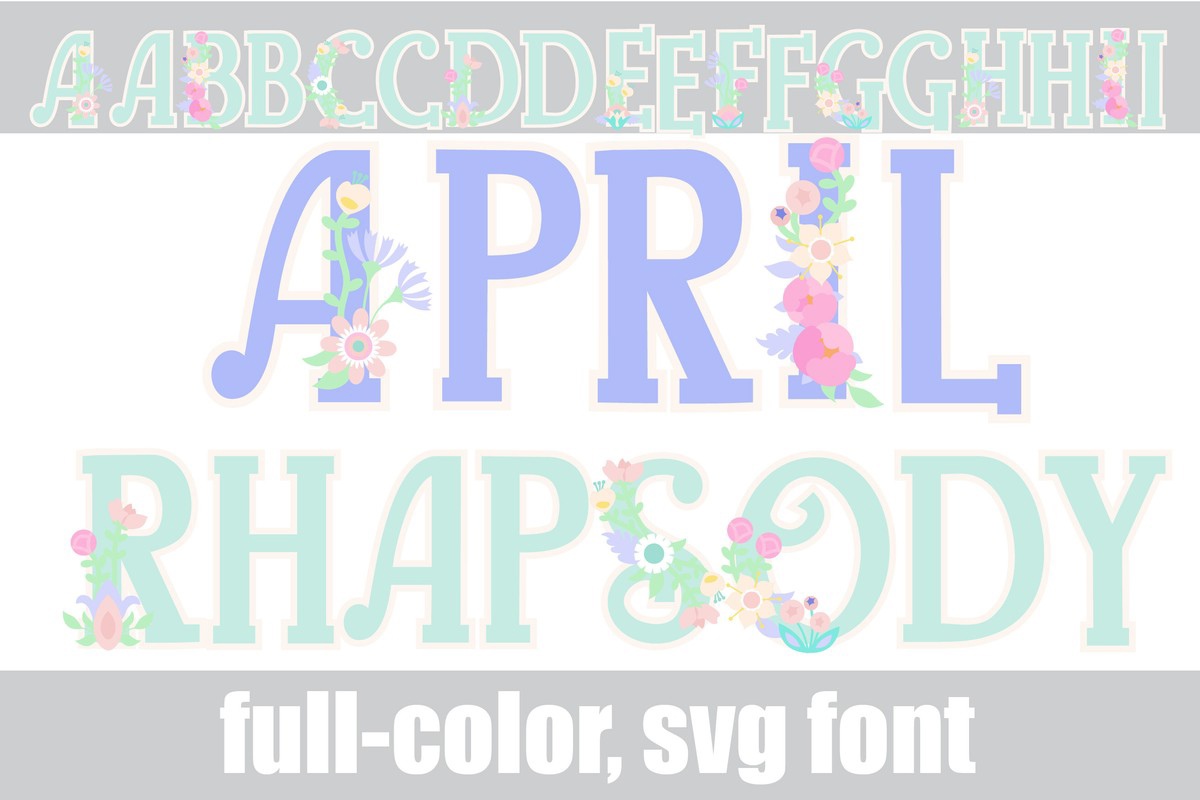 Beispiel einer April Rhapsody CF-Schriftart