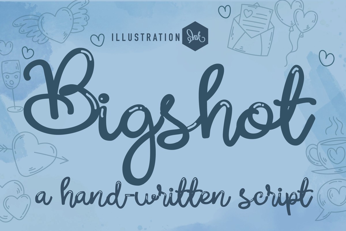 Beispiel einer PN Bigshot-Schriftart